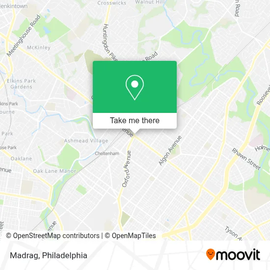 Madrag map