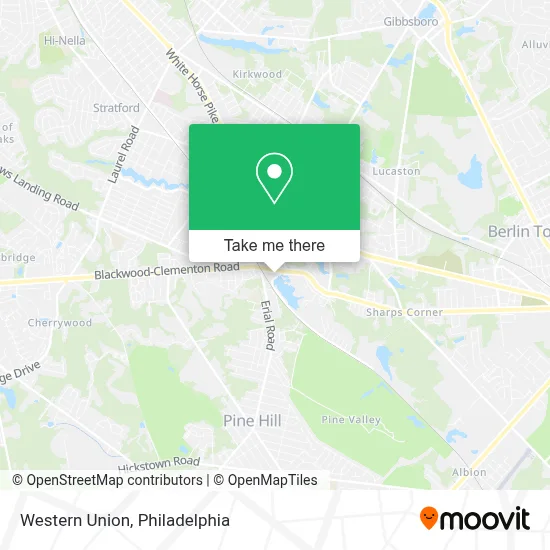Western Union map