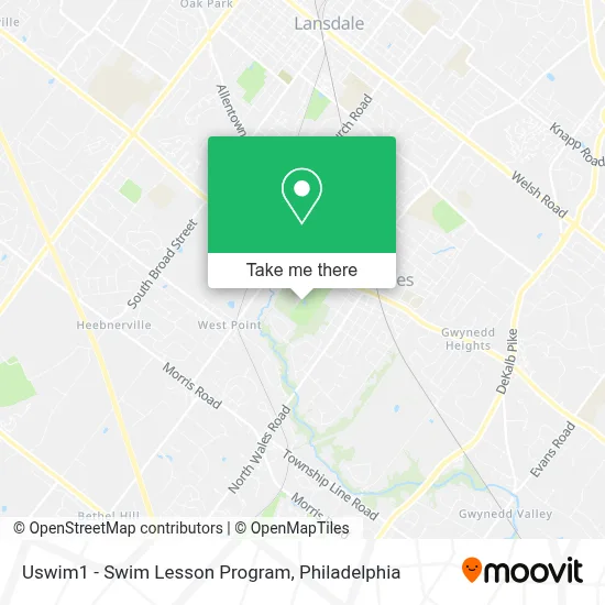 Uswim1 - Swim Lesson Program map