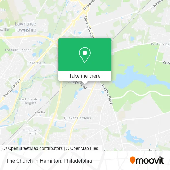 The Church In Hamilton map