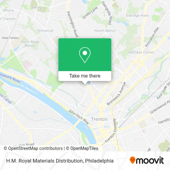 H.M. Royal Materials Distribution map