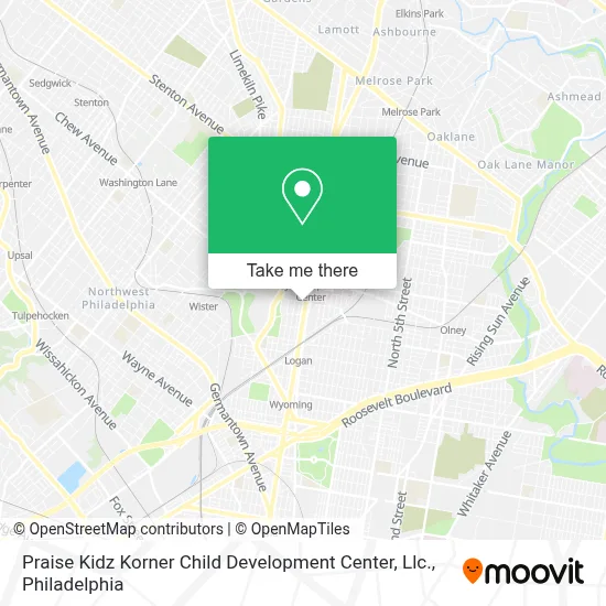 Praise Kidz Korner Child Development Center, Llc. map