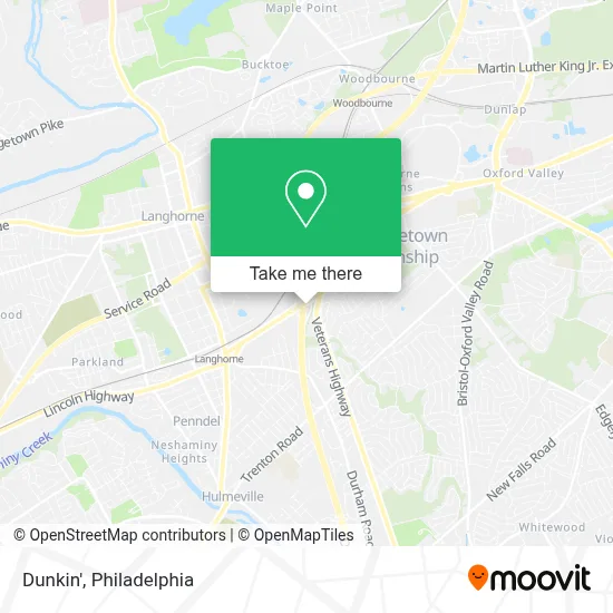 Dunkin' map