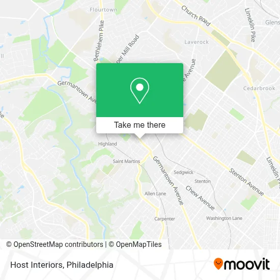 Host Interiors map