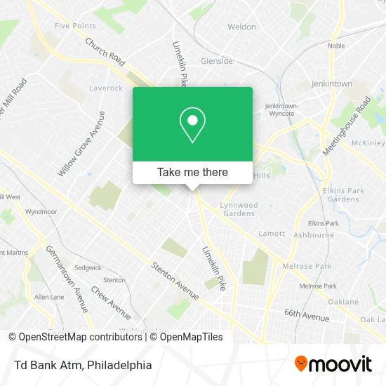 Td Bank Atm map