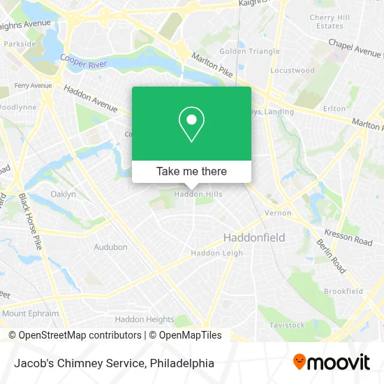 Jacob's Chimney Service map