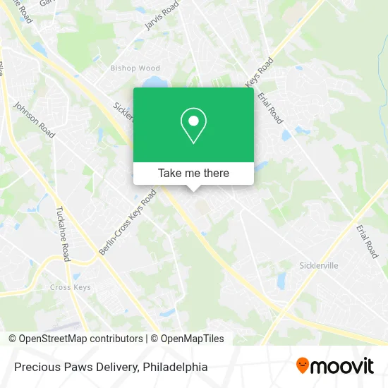 Precious Paws Delivery map