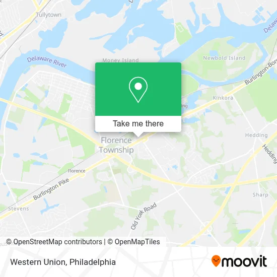Western Union map