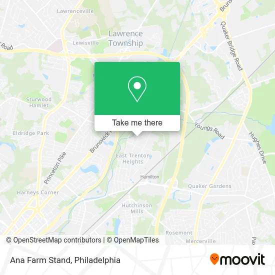 Ana Farm Stand map