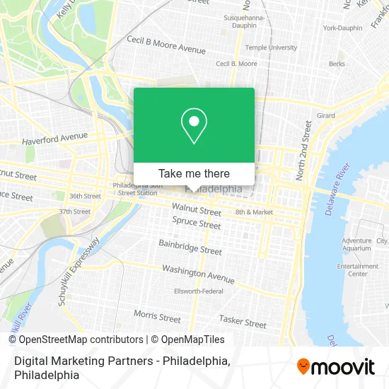 Digital Marketing Partners - Philadelphia map