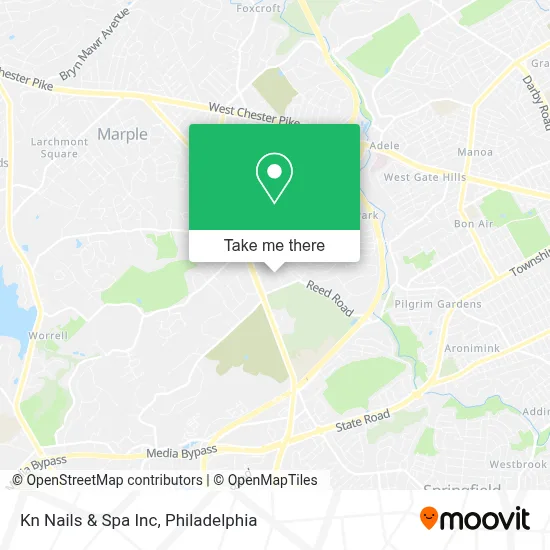 Kn Nails & Spa Inc map