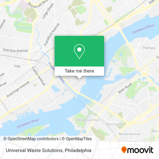Universal Waste Solutions map