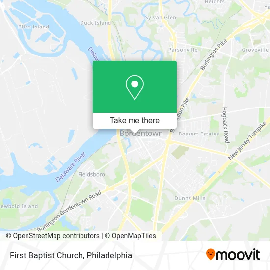 First Baptist Church map