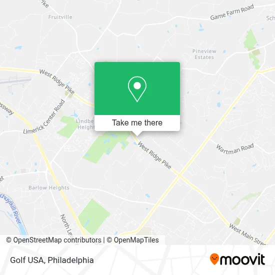 Golf Usa map