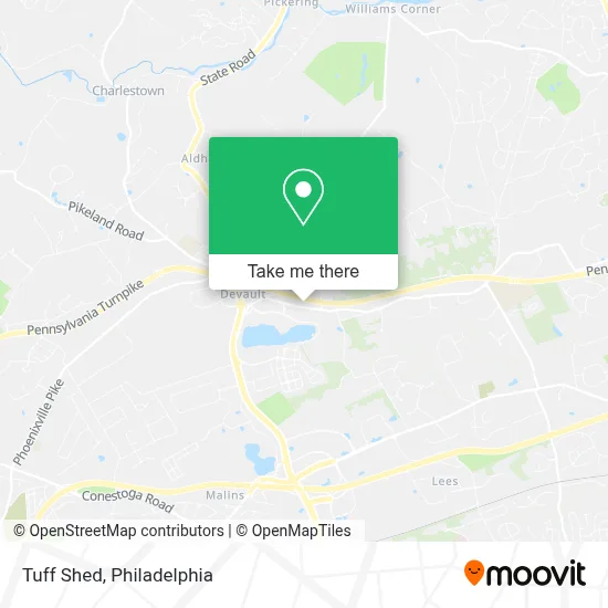 Tuff Shed map