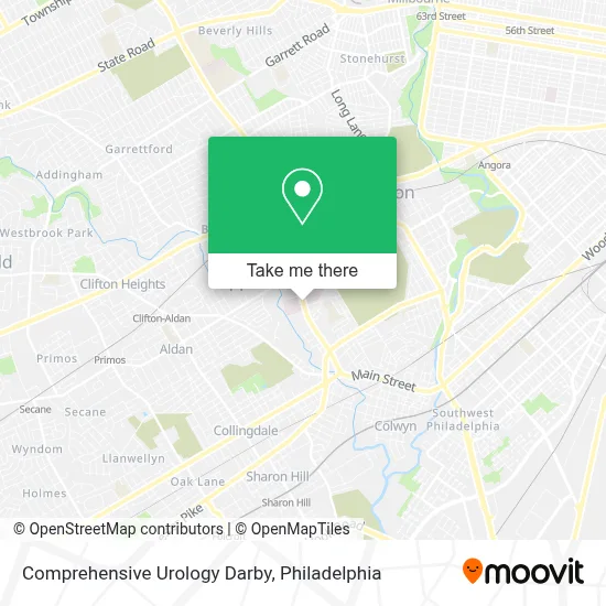 Comprehensive Urology Darby map