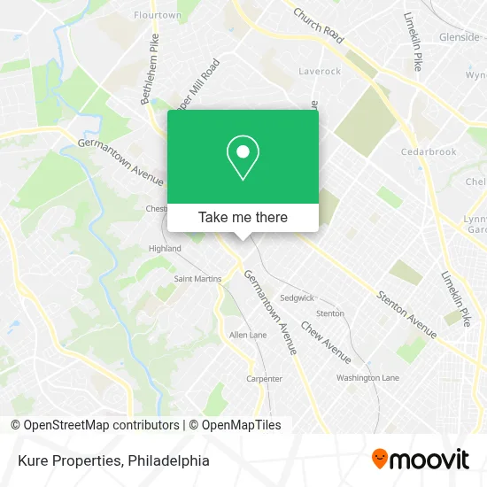 Kure Properties map