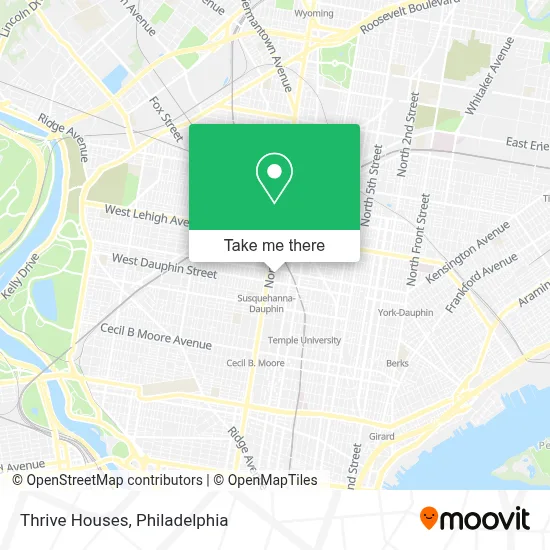 Thrive Houses map