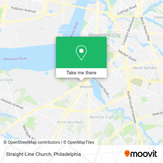 Straight-Line Church map