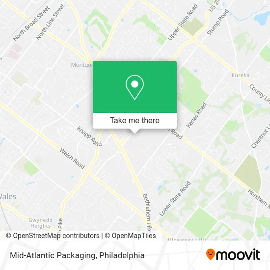 Mid-Atlantic Packaging map