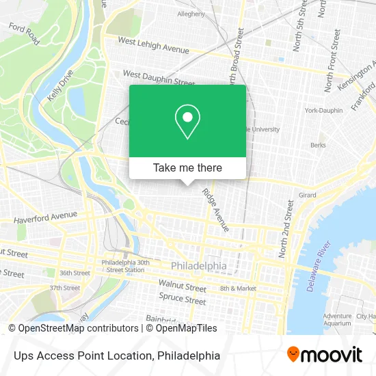 Ups Access Point Location map