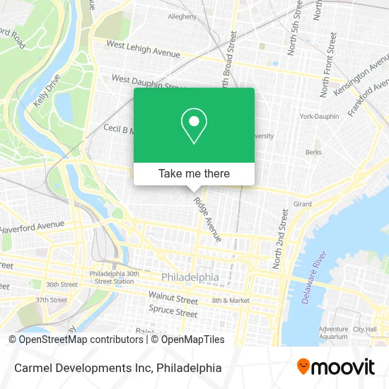 Carmel Developments Inc map