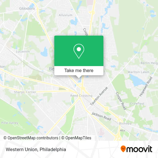 Western Union map