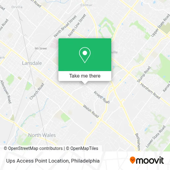 Ups Access Point Location map