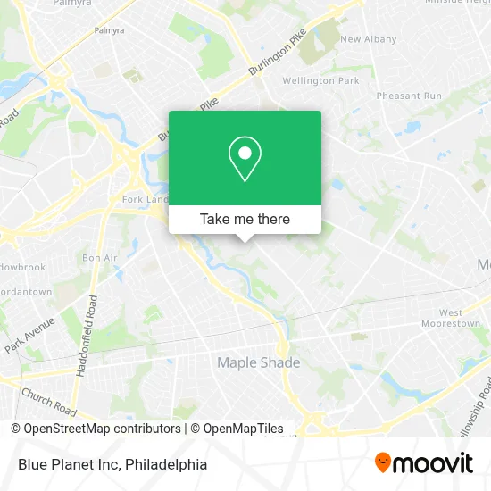 Blue Planet Inc map