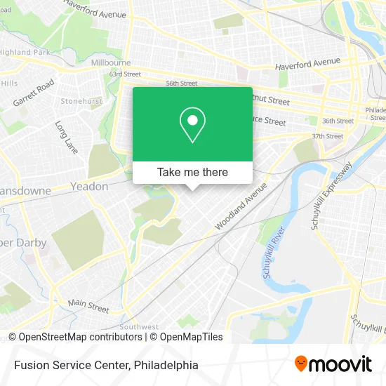 Fusion Service Center map