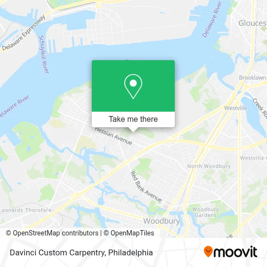 Davinci Custom Carpentry map