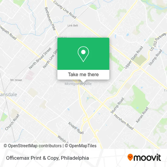 Officemax Print & Copy map