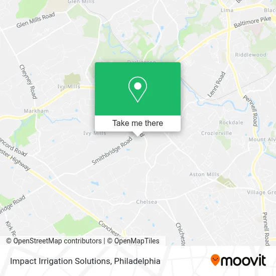 Impact Irrigation Solutions map