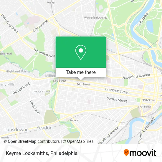 Keyme Locksmiths map
