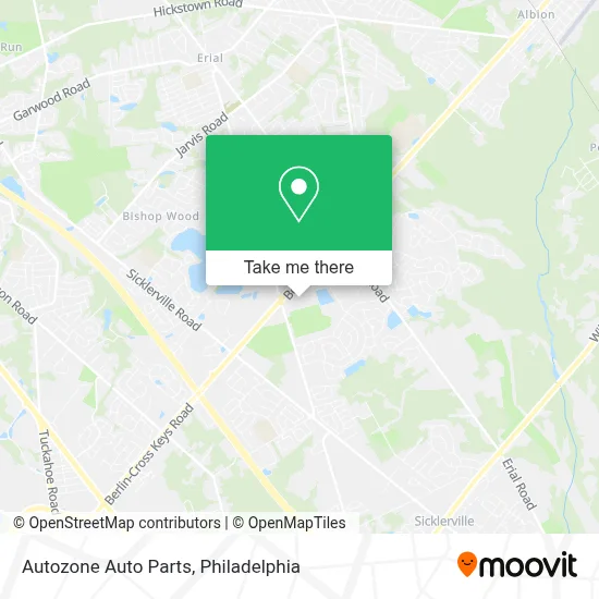 Autozone Auto Parts map