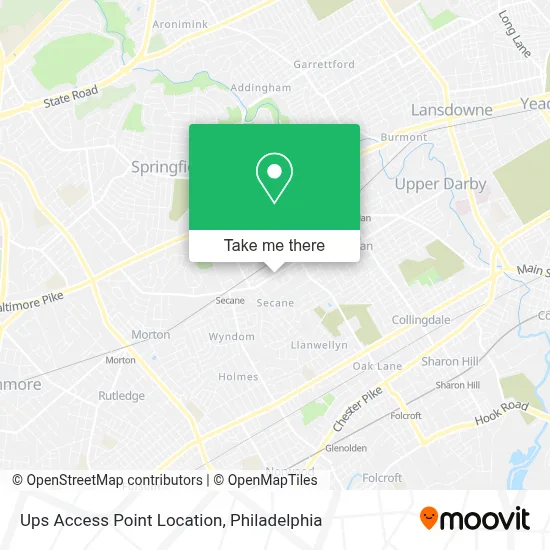 Ups Access Point Location map