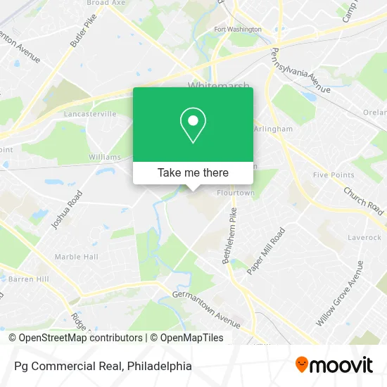 Pg Commercial Real map