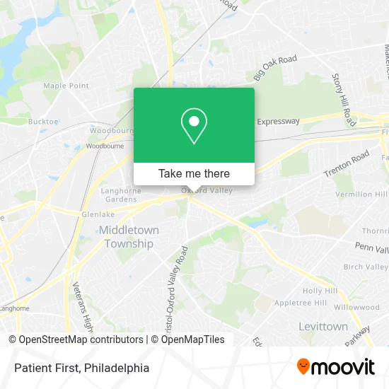 Patient First map