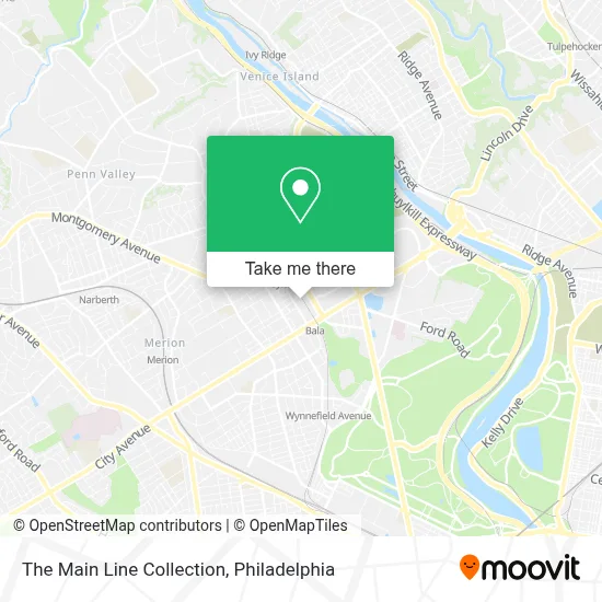 The Main Line Collection map