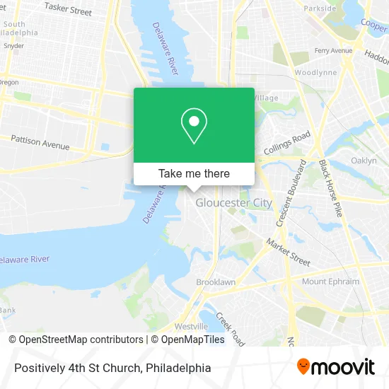 Positively 4th St Church map