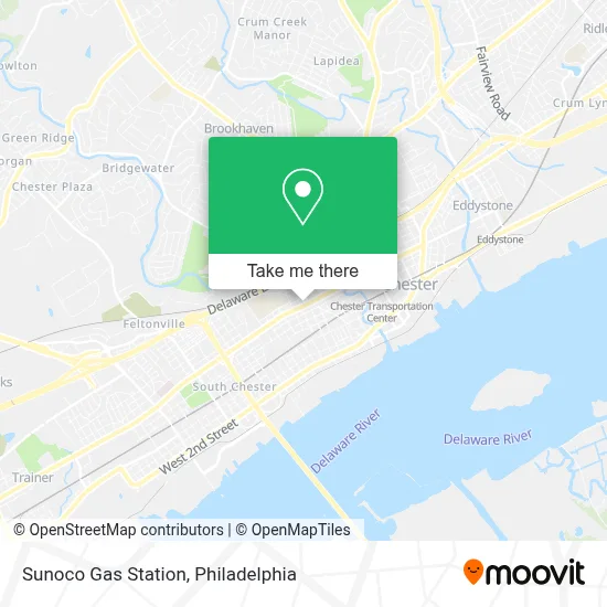 Sunoco Gas Station map