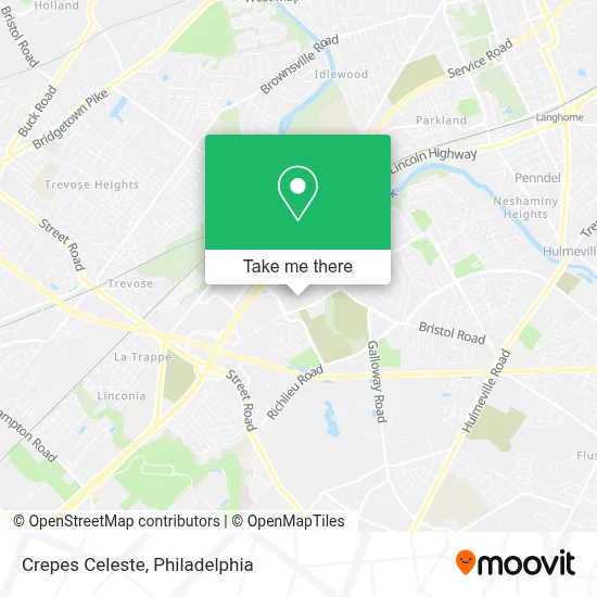 Crepes Celeste map