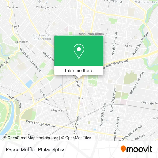 Rapco Muffler map