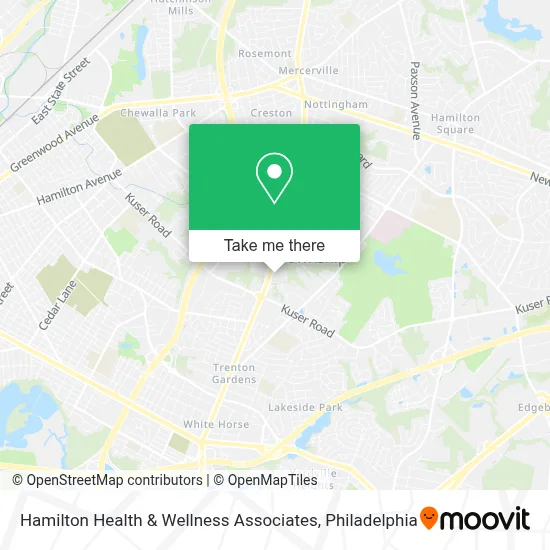 Hamilton Health & Wellness Associates map