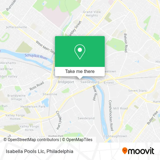 Isabella Pools Llc map