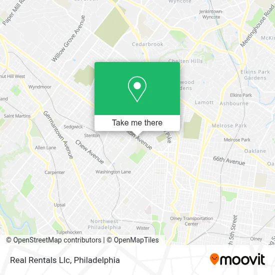 Real Rentals Llc map