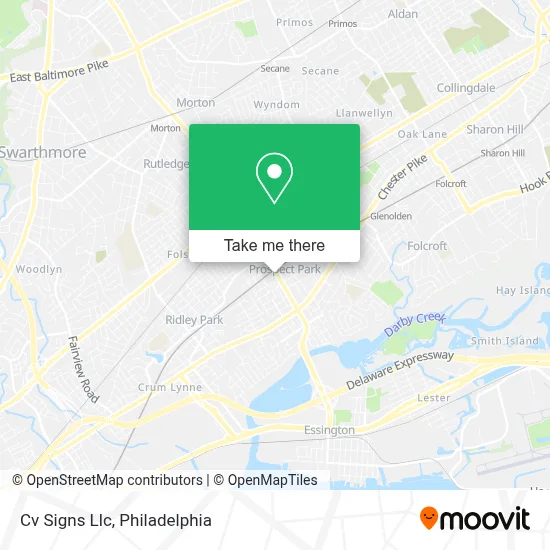Cv Signs Llc map