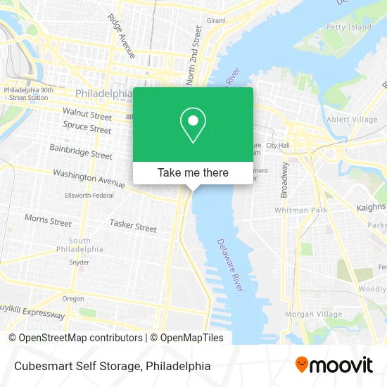Cubesmart Self Storage map