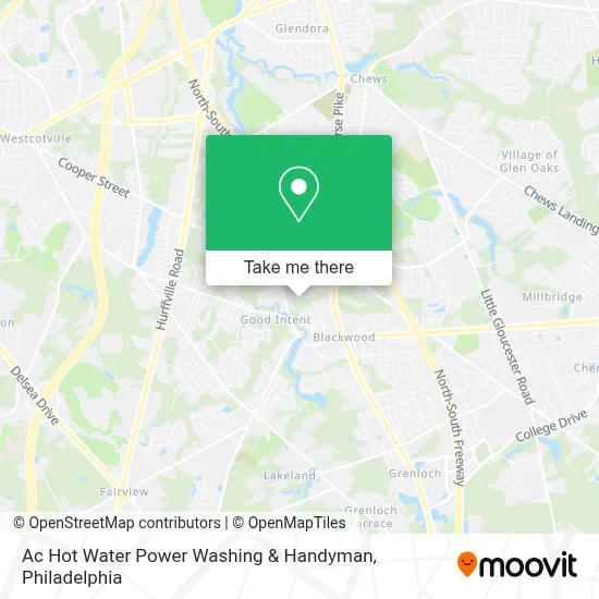 Ac Hot Water Power Washing & Handyman map