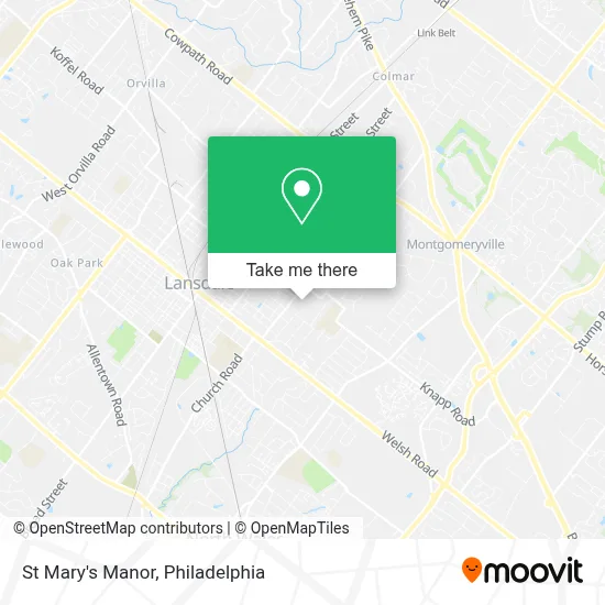 St Mary's Manor map